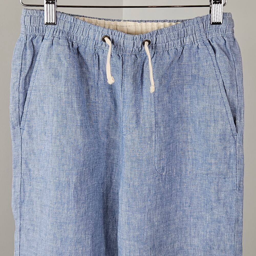 Crewcuts Blue Linen Wideleg Drawstring Pants‎ | Youth Kid's 12 - Picture 5 of 14